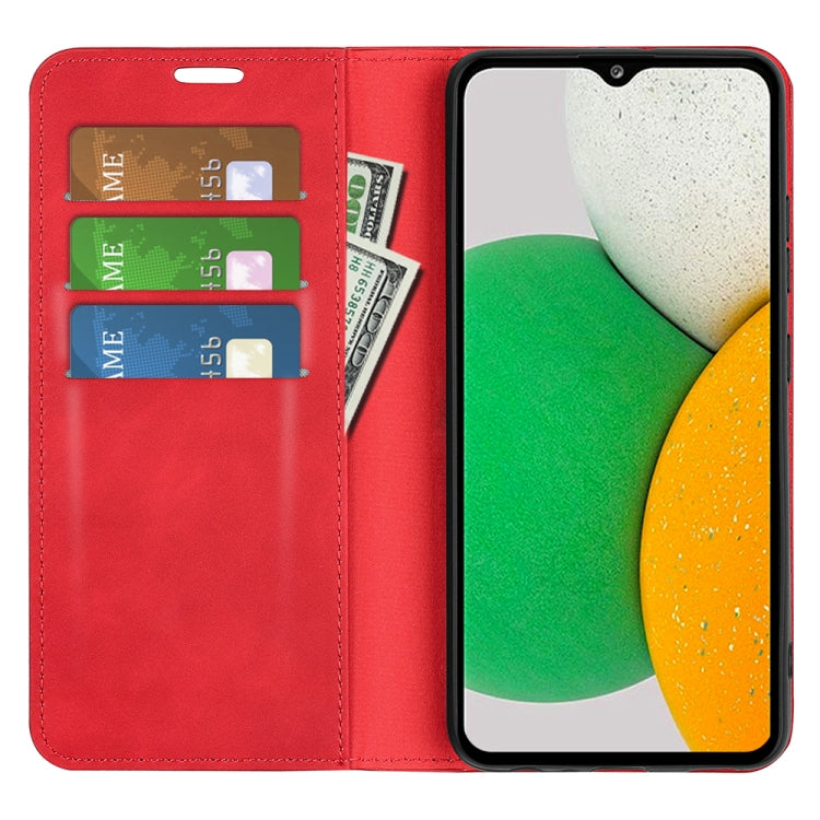 For Samsung Galaxy A03 Core Retro-skin Magnetic Leather Case