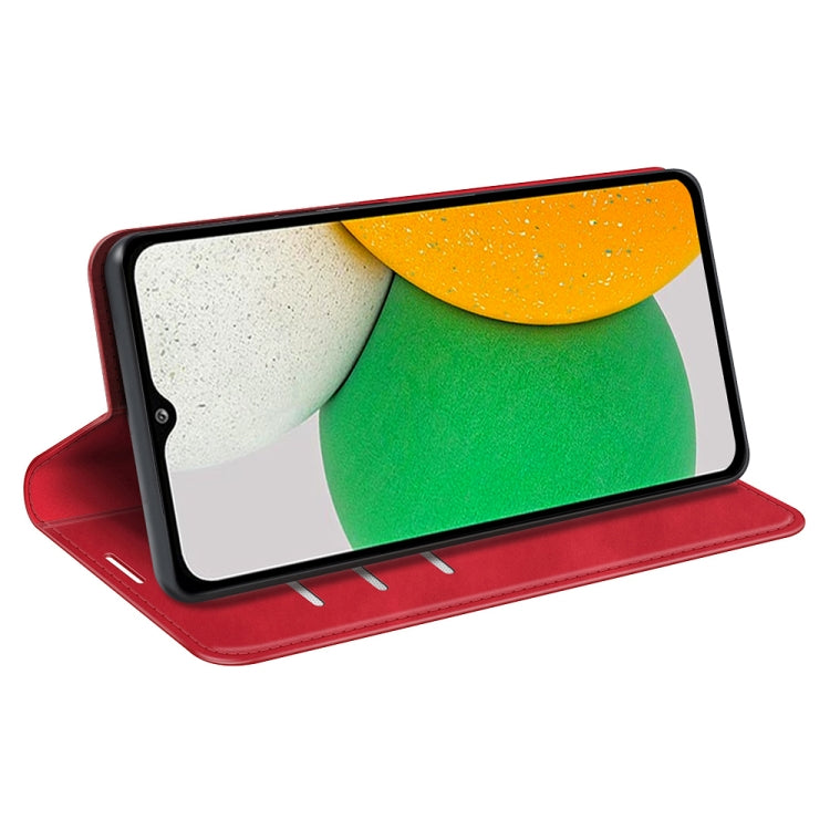 For Samsung Galaxy A03 Core Retro-skin Magnetic Leather Case
