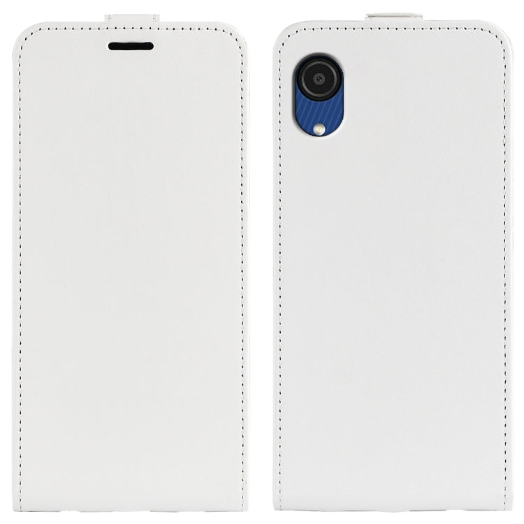 For Samsung Galaxy A03 Core R64 Texture Vertical Flip Leather Case