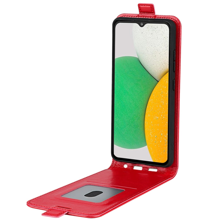 For Samsung Galaxy A03 Core R64 Texture Vertical Flip Leather Case