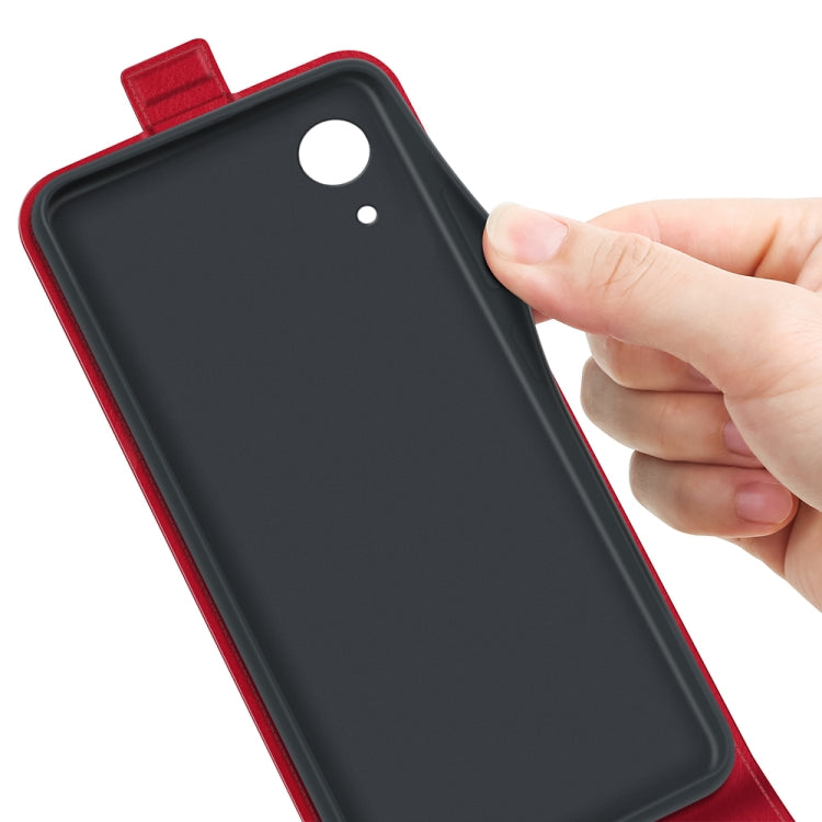 For Samsung Galaxy A03 Core R64 Texture Vertical Flip Leather Case