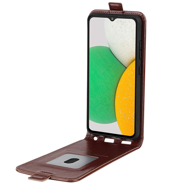 For Samsung Galaxy A03 Core R64 Texture Vertical Flip Leather Case