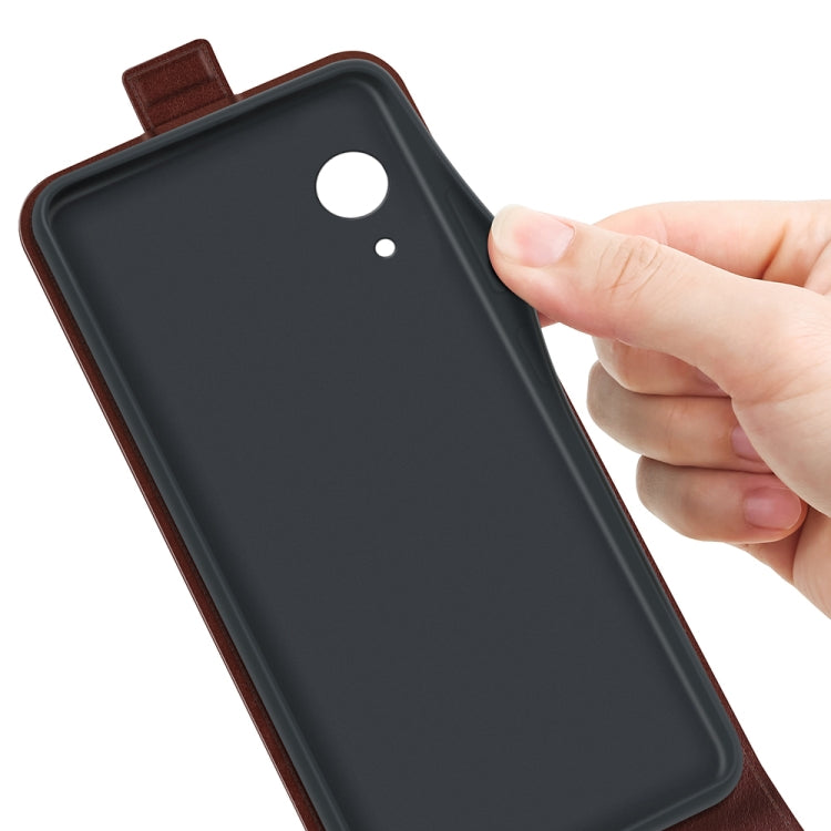 For Samsung Galaxy A03 Core R64 Texture Vertical Flip Leather Case