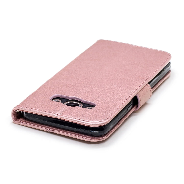 Diamond Encrusted Butterflies Love Flowers Pattern Horizontal Flip Leather Case for Galaxy J5 (2016) / J510 , with Holder & Card Slots & Wallet & Lanyard