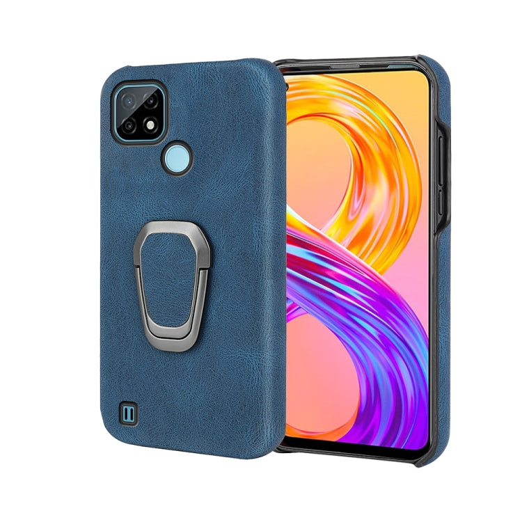 Ring Holder PU Phone Case For OPPO Realme C21