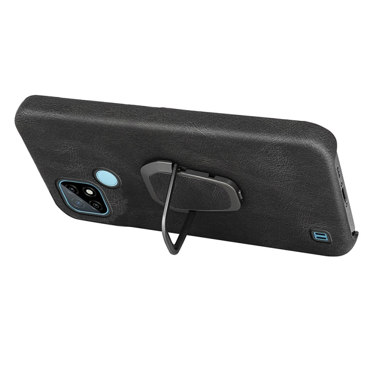 Ring Holder PU Phone Case For OPPO Realme C21