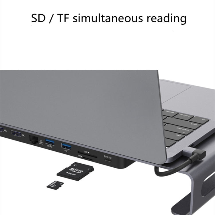 9-in-1 Multifunction Type-C Docking Station HUB Adapter