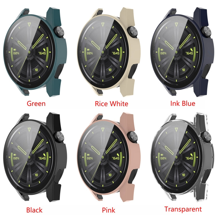 For Huawe Watch GT 3 42mm Shockproof PC Case with Tempered Glass Film