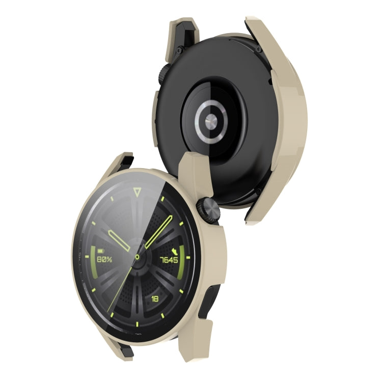 For Huawe Watch GT 3 42mm Shockproof PC Case with Tempered Glass Film