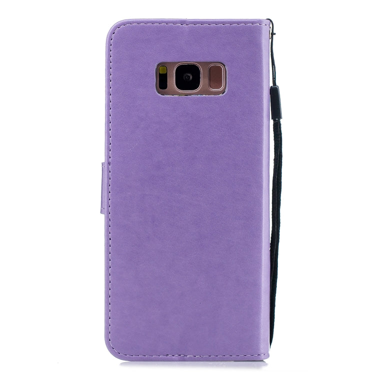 Diamond Encrusted Butterflies Love Flowers Pattern Horizontal Flip Leather Case for Galaxy S8 , with Holder & Card Slots & Wallet & Lanyard
