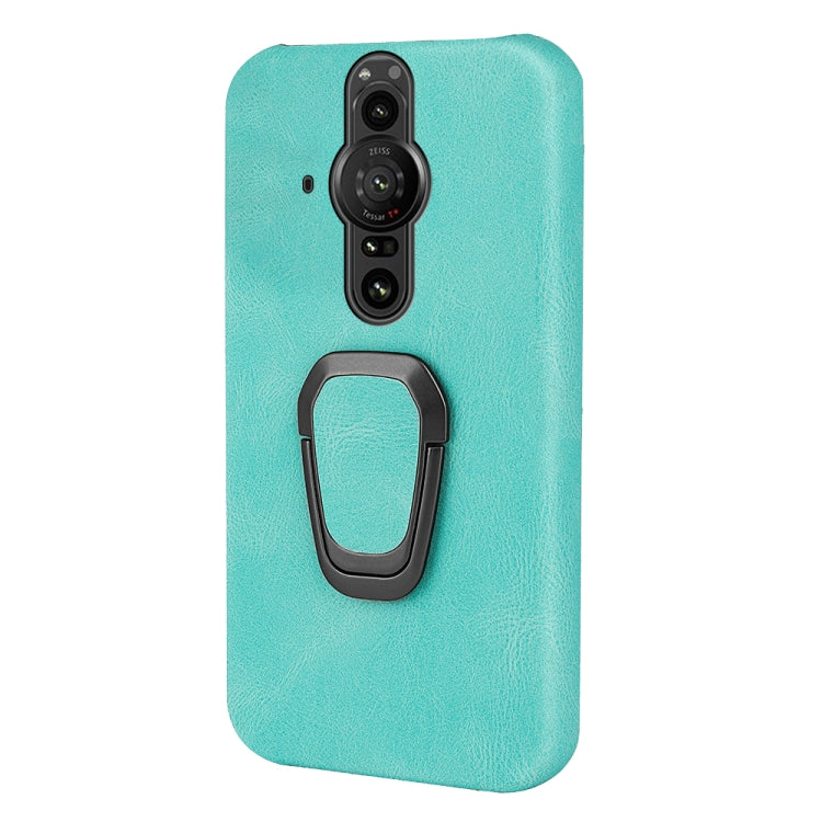 For Sony Xperia Pro-I Ring Holder PU Phone Case