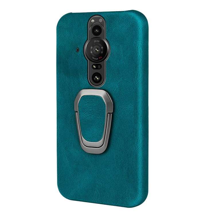 For Sony Xperia Pro-I Ring Holder PU Phone Case