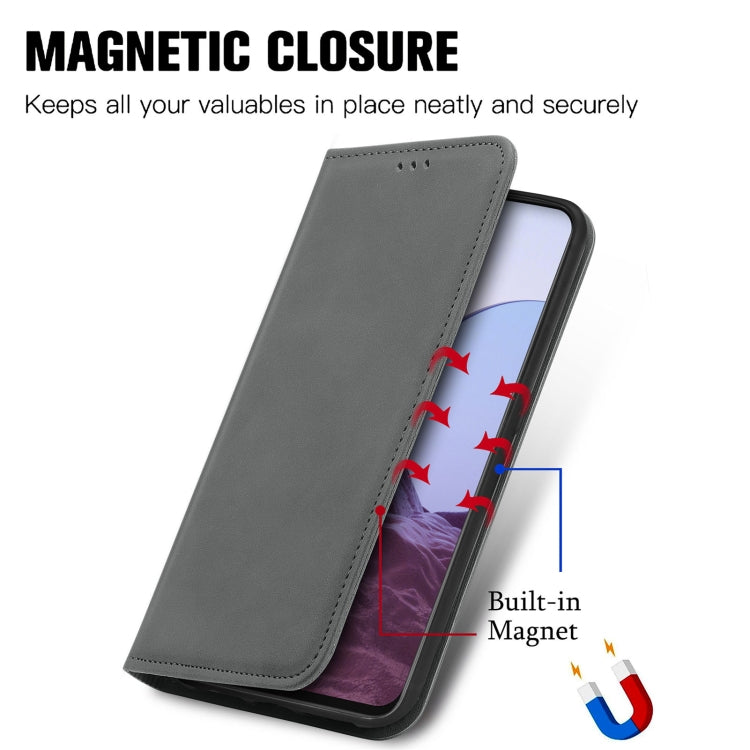 For OnePlus Nord N20 5G Retro Skin Feel Magnetic Leather Case