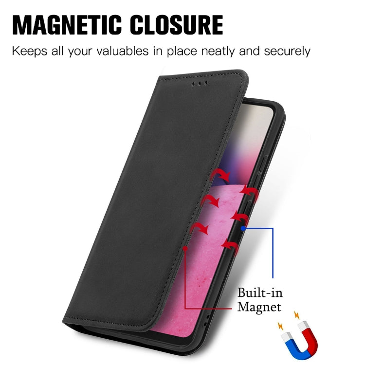 For Samsung Galaxy A33 5G Retro Skin Feel Magnetic Leather Case