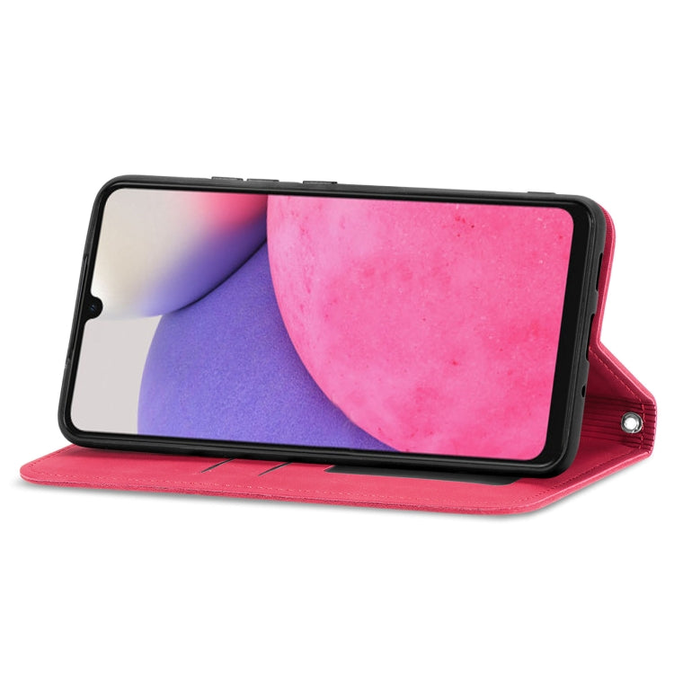 For Samsung Galaxy A33 5G Retro Skin Feel Magnetic Leather Case