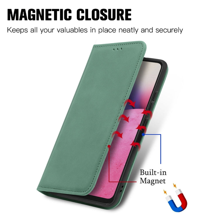 For Samsung Galaxy A33 5G Retro Skin Feel Magnetic Leather Case