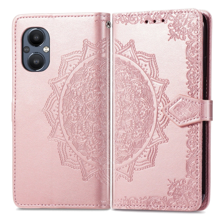 For OnePlus Nord N20 5G Mandala Flower Embossed Leather Case