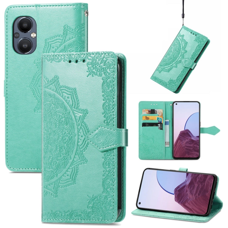For OnePlus Nord N20 5G Mandala Flower Embossed Leather Case