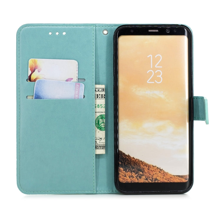 Diamond Encrusted Butterflies Love Flowers Pattern Horizontal Flip Leather Case for Galaxy S8 + / G955 , with Holder & Card Slots & Wallet & Lanyard