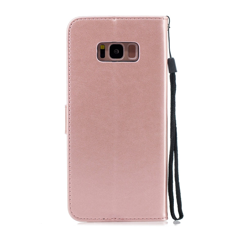 Diamond Encrusted Butterflies Love Flowers Pattern Horizontal Flip Leather Case for Galaxy S8 + / G955 , with Holder & Card Slots & Wallet & Lanyard