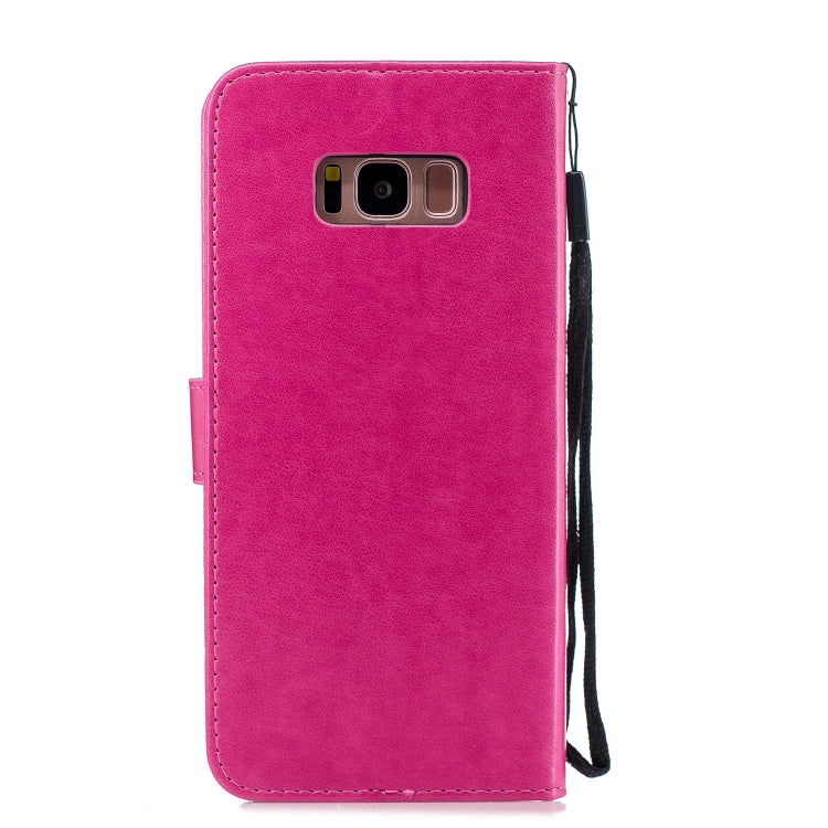 Diamond Encrusted Butterflies Love Flowers Pattern Horizontal Flip Leather Case for Galaxy S8 + / G955 , with Holder & Card Slots & Wallet & Lanyard