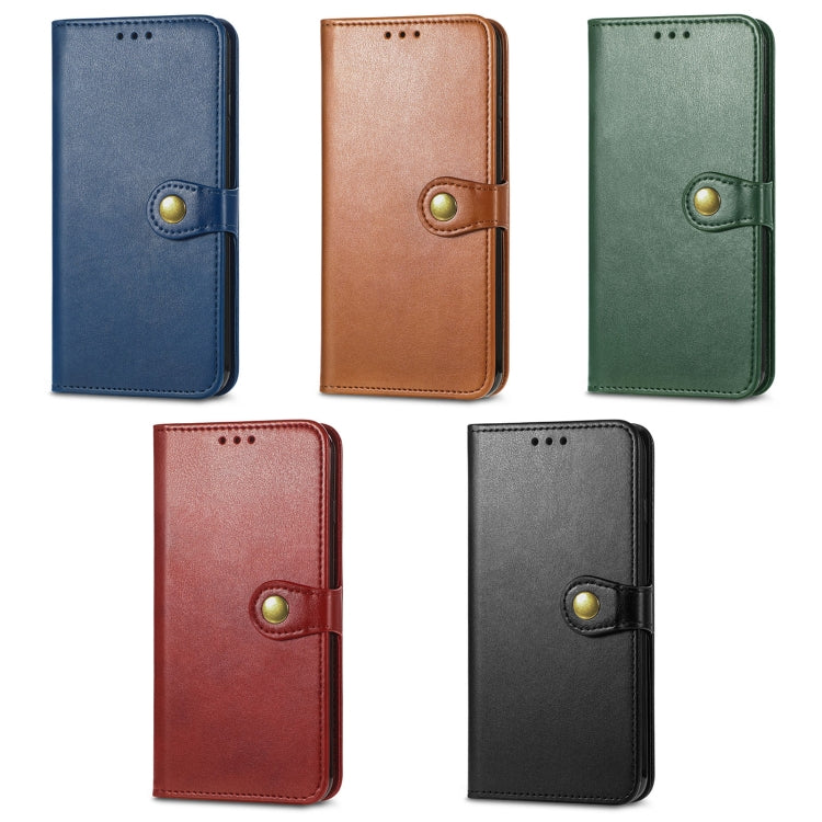 For Samsung Galaxy A33 5G Solid Color Leather Buckle Phone Case