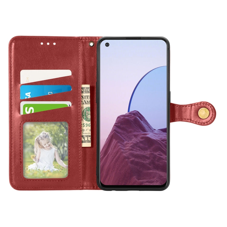 For OnePlus Nord N20 5G Solid Color Leather Buckle Phone Case