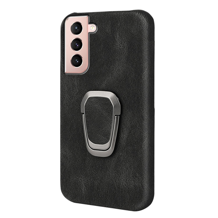 Ring Holder PU Phone Case for Samsung Galaxy S21 5G