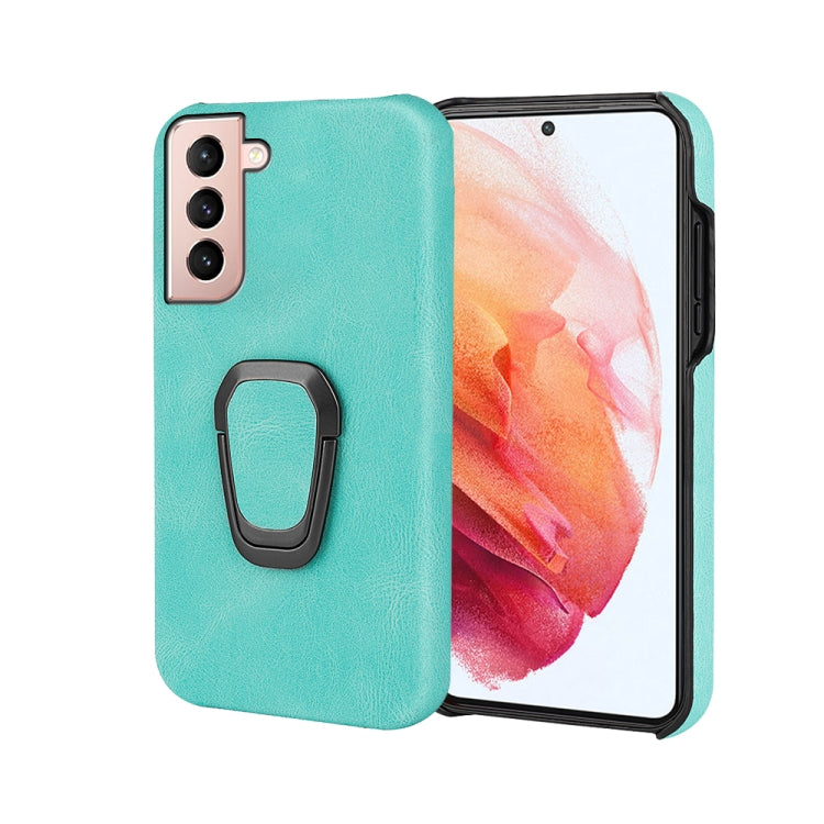 Ring Holder PU Phone Case for Samsung Galaxy S21 5G