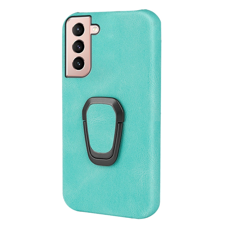 Ring Holder PU Phone Case for Samsung Galaxy S21 5G