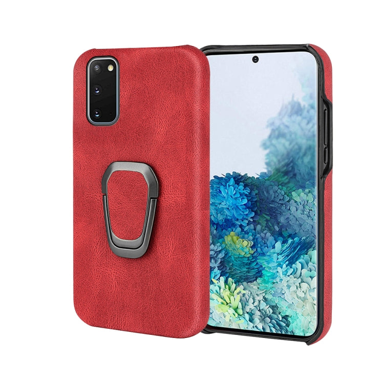 Ring Holder PU Phone Case For Samsung Galaxy S20
