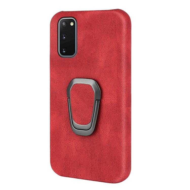 Ring Holder PU Phone Case For Samsung Galaxy S20