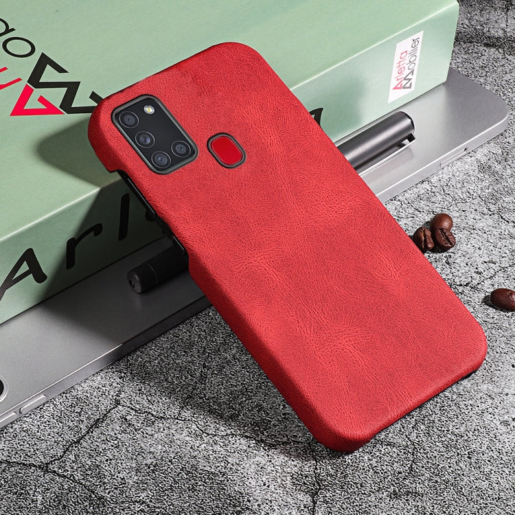 Ring Holder PU Phone Case For Samsung Galaxy A21s