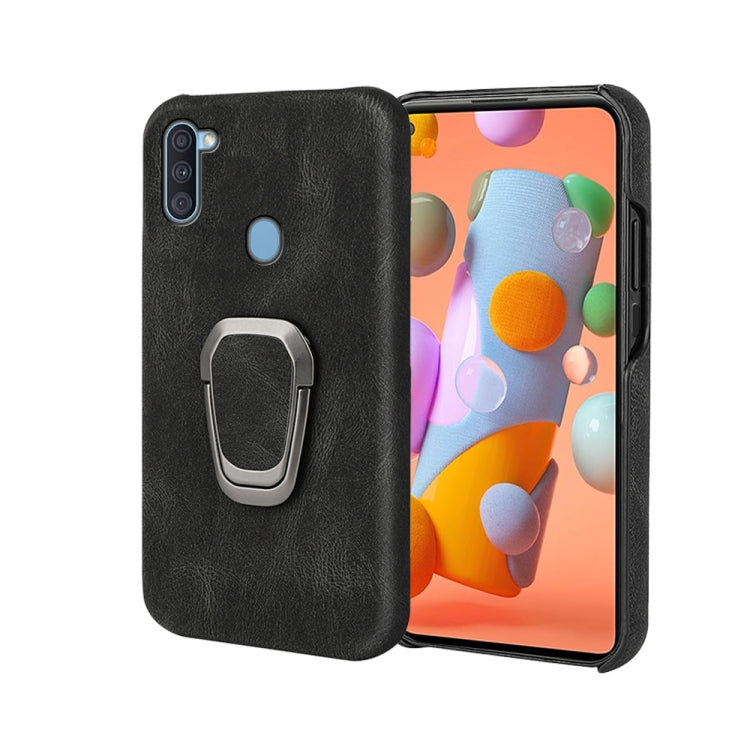 Ring Holder PU Phone Case For Samsung Galaxy A11 / M11