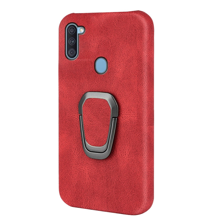 Ring Holder PU Phone Case For Samsung Galaxy A11 / M11