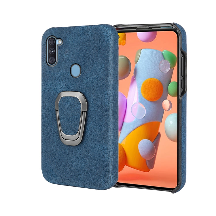 Ring Holder PU Phone Case For Samsung Galaxy A11 / M11