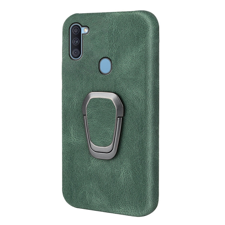 Ring Holder PU Phone Case For Samsung Galaxy A11 / M11