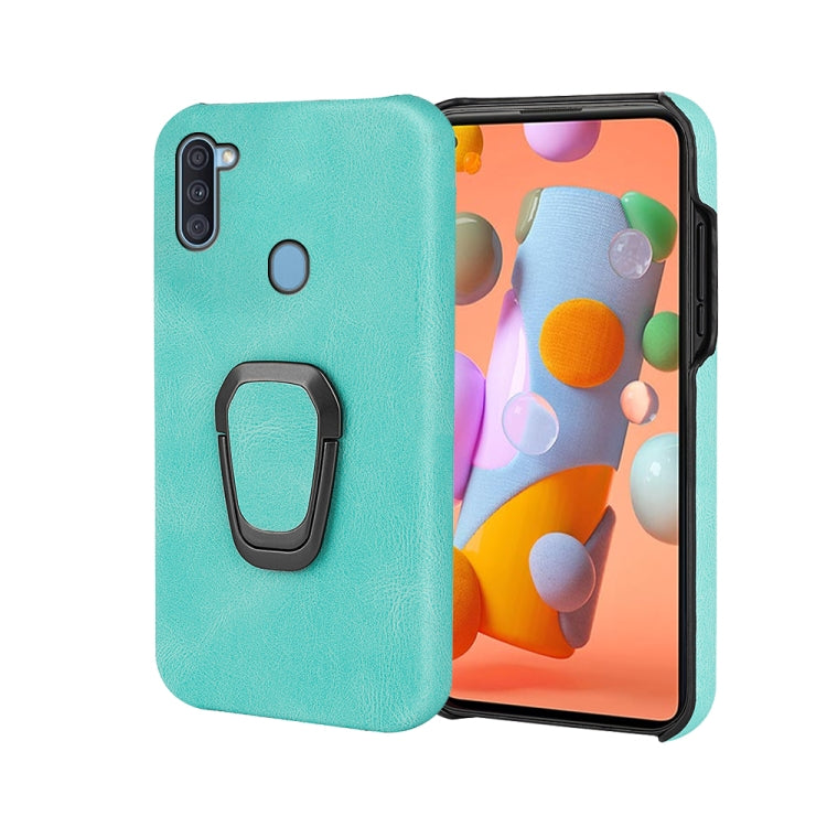 Ring Holder PU Phone Case For Samsung Galaxy A11 / M11