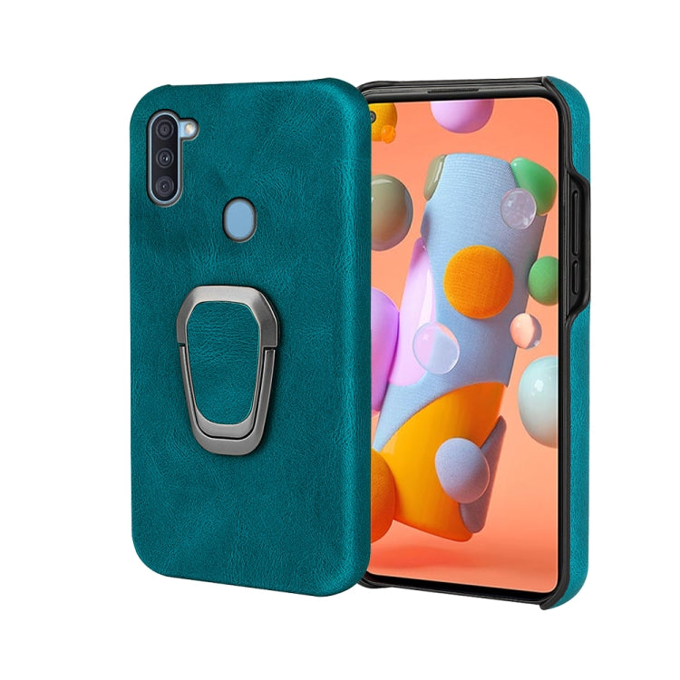 Ring Holder PU Phone Case For Samsung Galaxy A11 / M11
