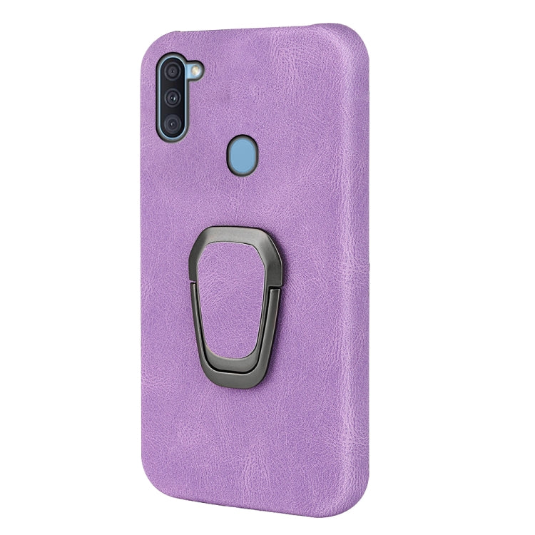 Ring Holder PU Phone Case For Samsung Galaxy A11 / M11
