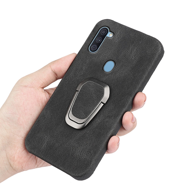 Ring Holder PU Phone Case For Samsung Galaxy A11 / M11