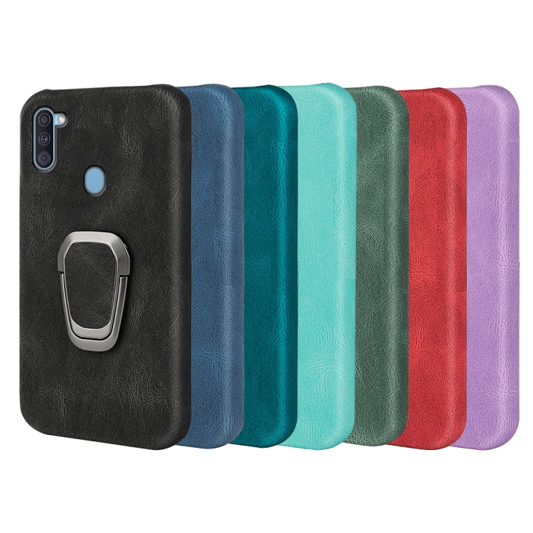 Ring Holder PU Phone Case For Samsung Galaxy A11 / M11