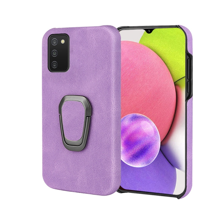 Ring Holder PU Phone Case For Samsung Galaxy A03s 164mm