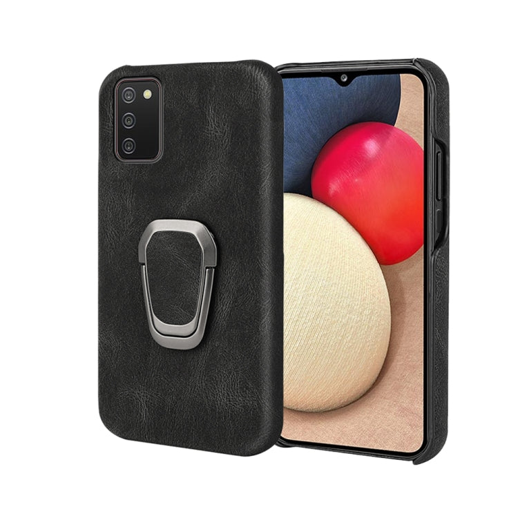 Ring Holder PU Phone Case For Samsung Galaxy A02s 166mm