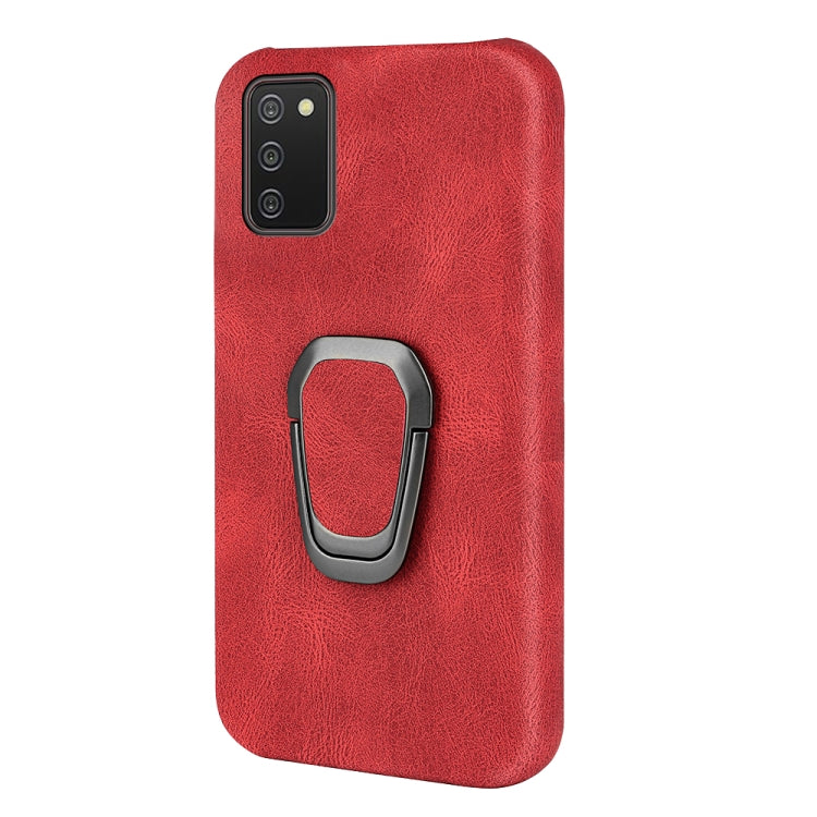 Ring Holder PU Phone Case For Samsung Galaxy A02s 166mm