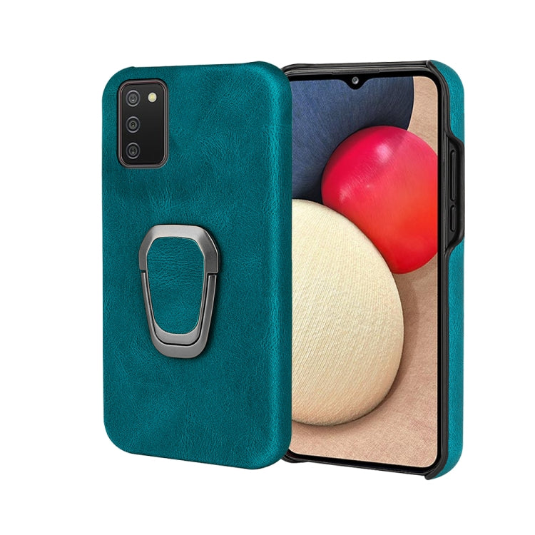 Ring Holder PU Phone Case For Samsung Galaxy A02s 166mm