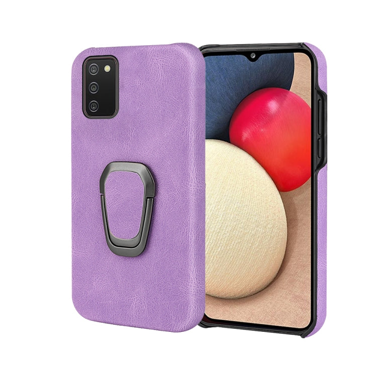 Ring Holder PU Phone Case For Samsung Galaxy A02s 166mm