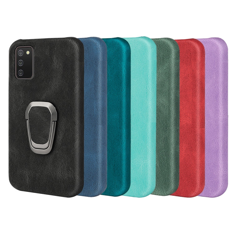 Ring Holder PU Phone Case For Samsung Galaxy A02s 166mm
