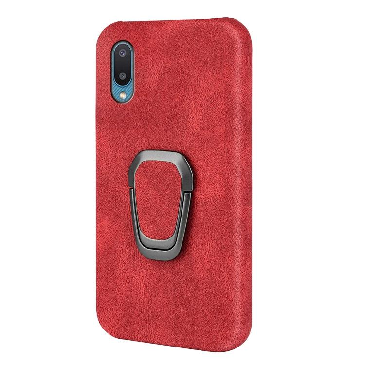 Ring Holder PU Phone Case For Samsung Galaxy A02 / M02