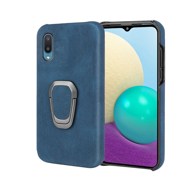 Ring Holder PU Phone Case For Samsung Galaxy A02 / M02